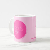 MUG JOLIE CHAUD ROSE COMPAGNIE LOGO MODÈLE PERSONNALIS (Devant gauche)