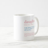 Mug Jolie Chinoiserie Rose & Bleu Bow fille (Devant droit)