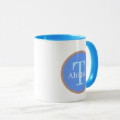 Mug Jolie chouette infirmière ajouter du monogramme (Devant droit)