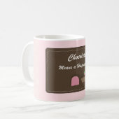 Mug Jolie citation au chocolat (Devant gauche)