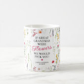 Mug Jolie citation de grand-mère Fleur sauvage (Centre)