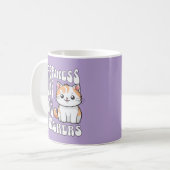 Mug Jolie citation drôle de chat lavande (Devant gauche)