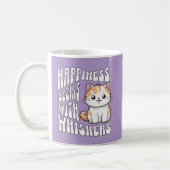 Mug Jolie citation drôle de chat lavande (Gauche)