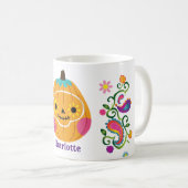Mug Jolie citrouille crâne en sucre Halloween (Devant droit)