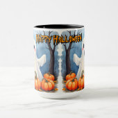 Mug Jolie collection effrayante d'Halloween moderne (Centre)