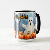 Mug Jolie collection effrayante d'Halloween moderne (Devant droit)