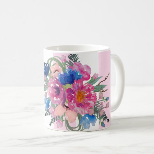 Mug Jolie conception de fleur (Devant droit)
