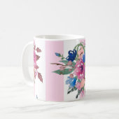 Mug Jolie conception de fleur (Devant gauche)