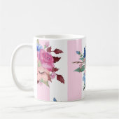 Mug Jolie conception de fleur (Gauche)