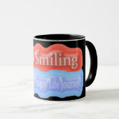 Mug Jolie Conception D'Oeuvres D'Art Sur "Keep Smiling (Devant droit)