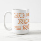 Mug Jolie conception d'oeuvres "Pas de mauvaise équati (Gauche)