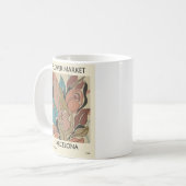 Mug Jolie conception du marché aux fleurs (Devant gauche)