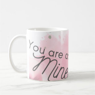 Mug Jolie couleur rose et texte pour l'amour .