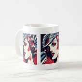 Mug Jolie dame Art Déco (Devant gauche)