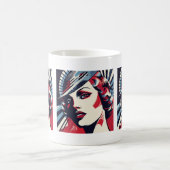 Mug Jolie dame Art Déco (Centre)