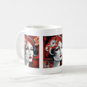 Mug Jolie dame Art Déco (Devant gauche)