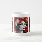Mug Jolie dame Art Déco (Centre)