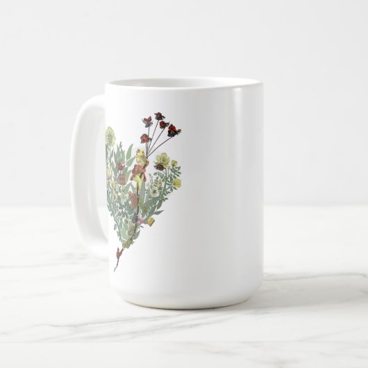 Mug Jolie dame Bug Inspirer Adventure Citation Adieu (Devant gauche)