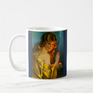 Mug jolie dame des années 1920 en impression