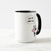 Mug Jolie Drôle Cartoon Vache Udder Day (Devant droit)