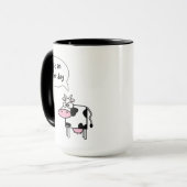 Mug Jolie Drôle Cartoon Vache Udder Day (Devant gauche)