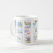 Mug Jolie écriture enfants mémoire verset de la bible (Devant gauche)