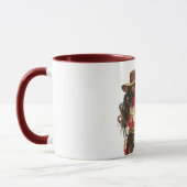 Mug Jolie en pull floral rouge (Gauche)