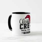 Mug Jolie équipe de Noël faisant des souvenirs (Devant gauche)