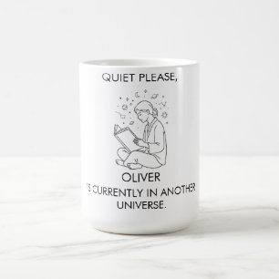 Mug Jolie esthétique Nom personnalisé Introverti Lectu