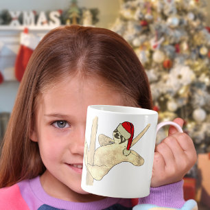 Mug Jolie fente de Noël dans un arbre