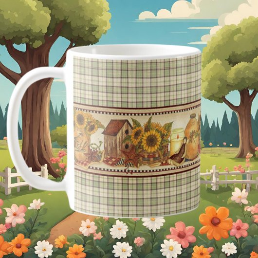 Mug jolie ferme de style champêtre