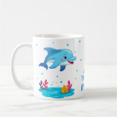 Mug Jolie fête des Anniversaires de enfants dauphins d (Gauche)