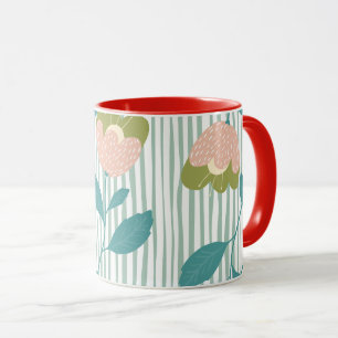 Mug Jolie fête d'été colorée Famille rouge bleu
