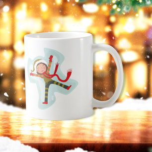 Mug Jolie fille Ange Neige