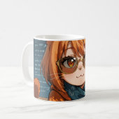 Mug Jolie Fille Chat Anime (Devant gauche)