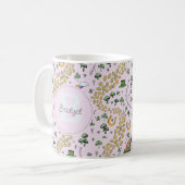 Mug Jolie fille de la Saint Patrick rose (Devant gauche)