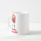 Mug Jolie fille en noir blanc (Devant gauche)