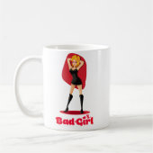 Mug Jolie fille en noir blanc (Gauche)