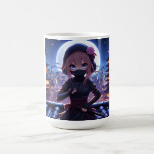 Mug Jolie fille guerrière ninja 