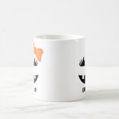 Mug Jolie fille Jack-o'-lantern Citrouille face Monogr (Centre)