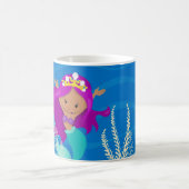 Mug Jolie fille sirène sur mesure enfants plage (Centre)