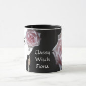 Mug Jolie fille visage de la mode illustration rose ro (Centre)