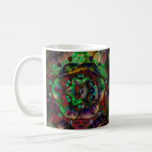 Mug Jolie flambée de fleurs Abstraite (Gauche)