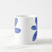 Mug Jolie fleur - bleu marine (Centre)