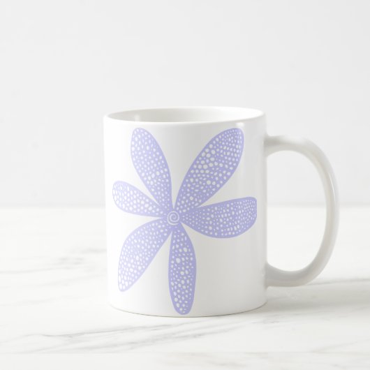 Mug Jolie Fleur - Bleu Poudre (Droite)