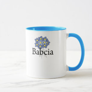 Mug Jolie fleur bleue T-shirt Babcia