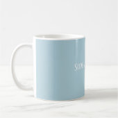 Mug Jolie Fleur de Rose Bleu Clair (Gauche)