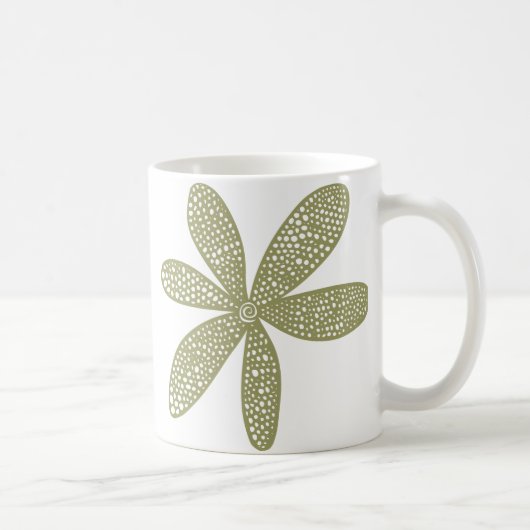 Mug Jolie fleur - Khaki (Droite)