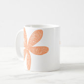Mug Jolie Fleur - Pêche (Devant gauche)