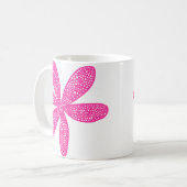 Mug Jolie Fleur - Rose Chaud (Devant gauche)
